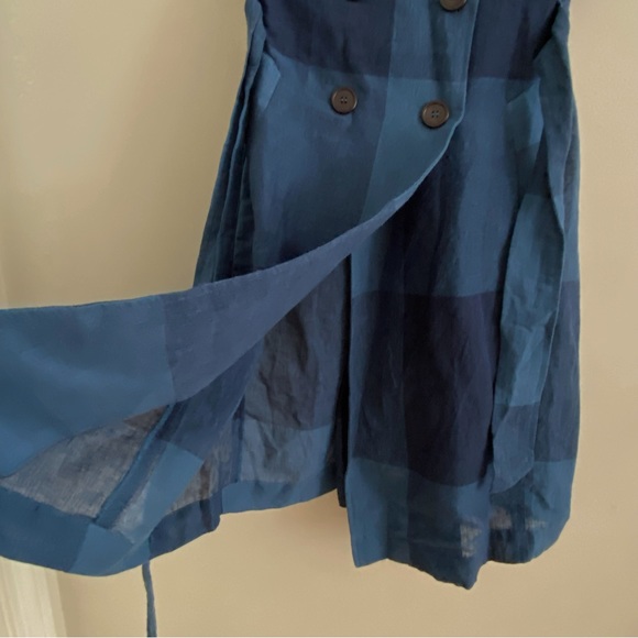 NEW Anthropologie Checkered Trench - Picture 4 of 7